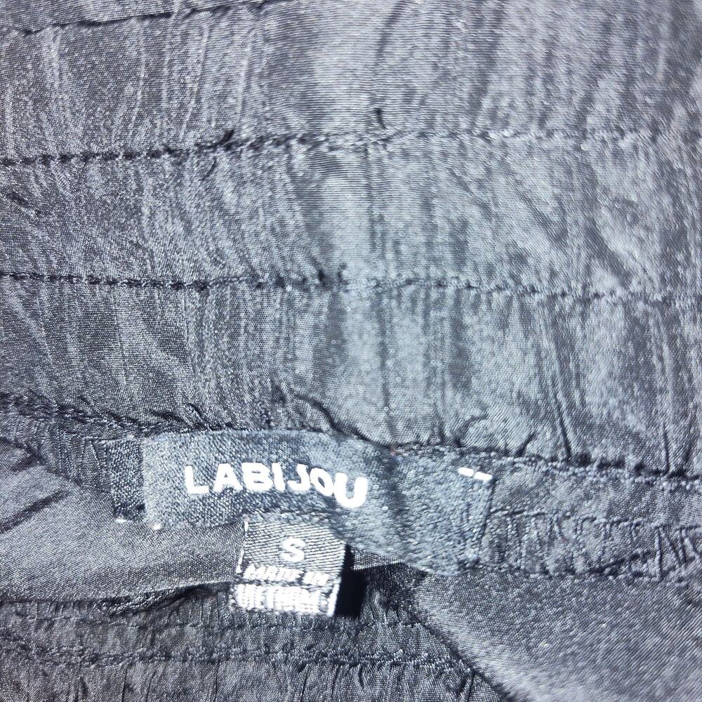 Labijou Women's Semi-fitted Comfort Stretch Active Black Pants - Size S. Bg45 - Picture 4 of 4